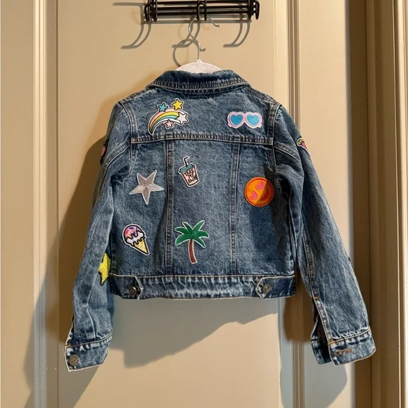 Lola + The Boys All About The Patch Crop Denim Jacket
